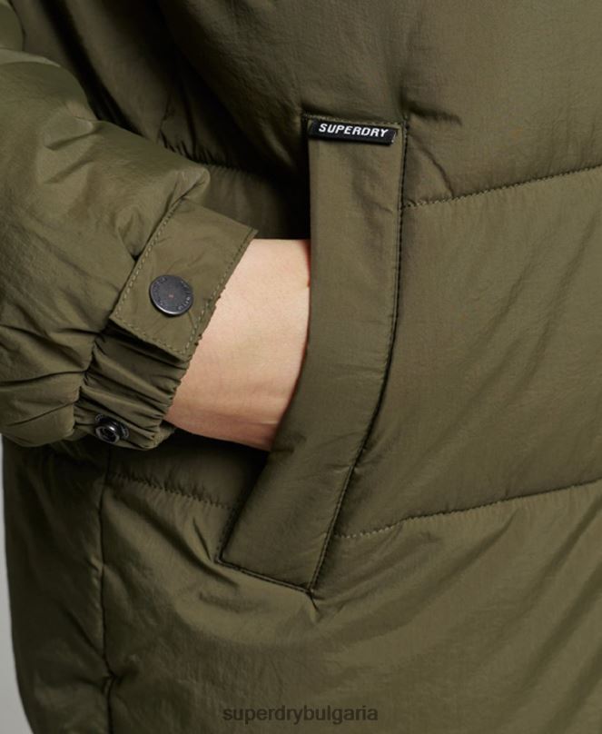 Superdry облекло N00H3644 каки Жени експедиционно палто с подплата