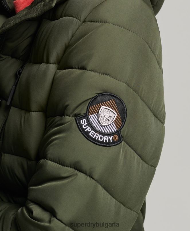 Superdry облекло N00H3649 каки Жени палто fuji супер парагади