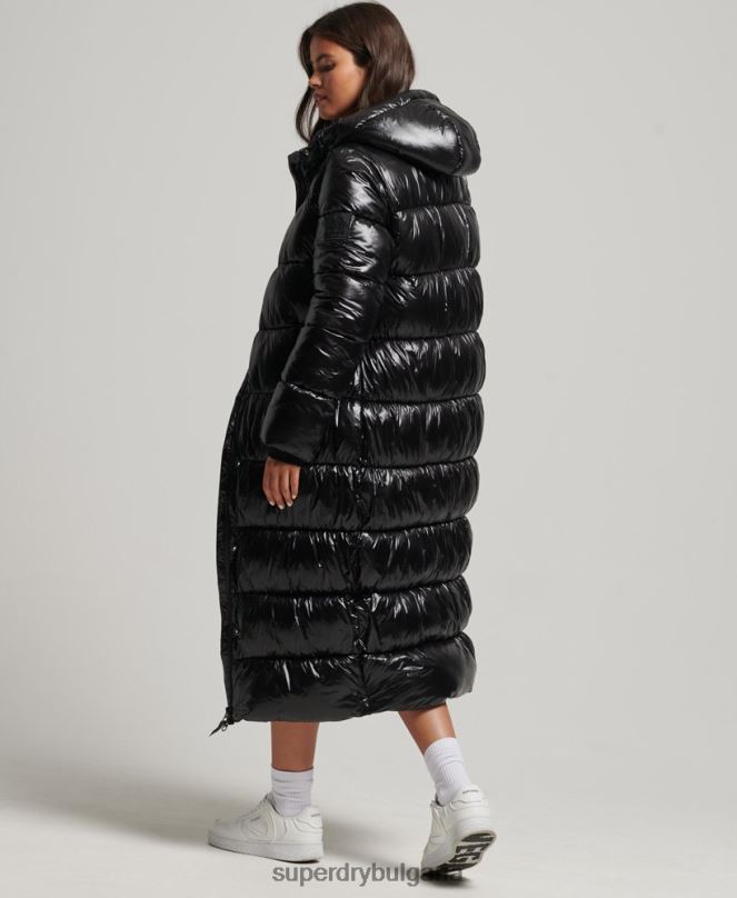 Superdry облекло N00H3683 черен Жени xpd спортно пухено палто с парагади