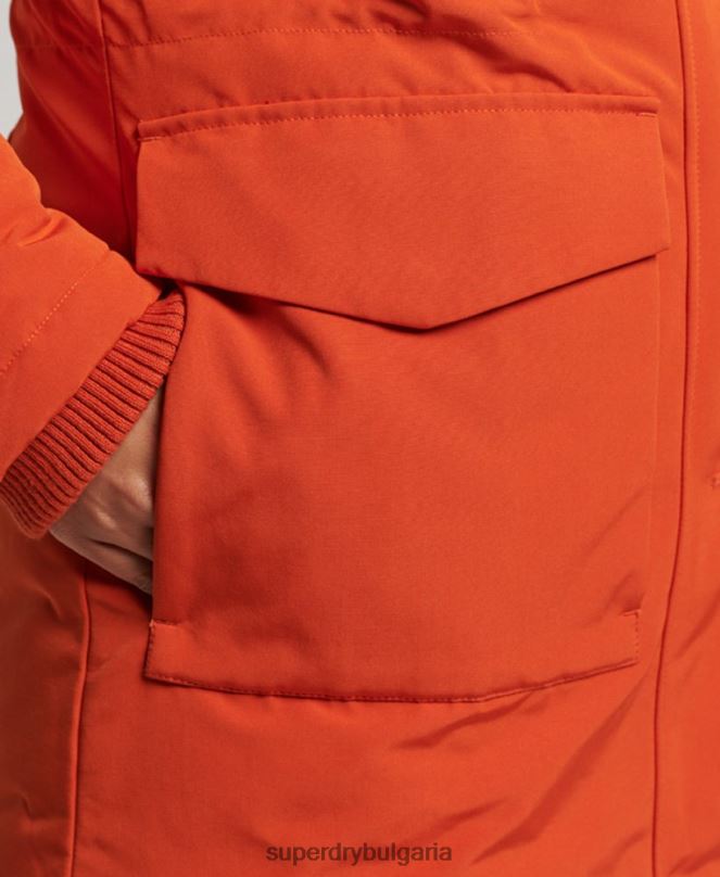 Superdry облекло N00H3684 оранжево Жени палто парка everest