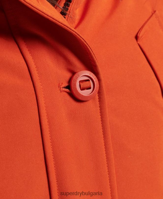 Superdry облекло N00H3684 оранжево Жени палто парка everest