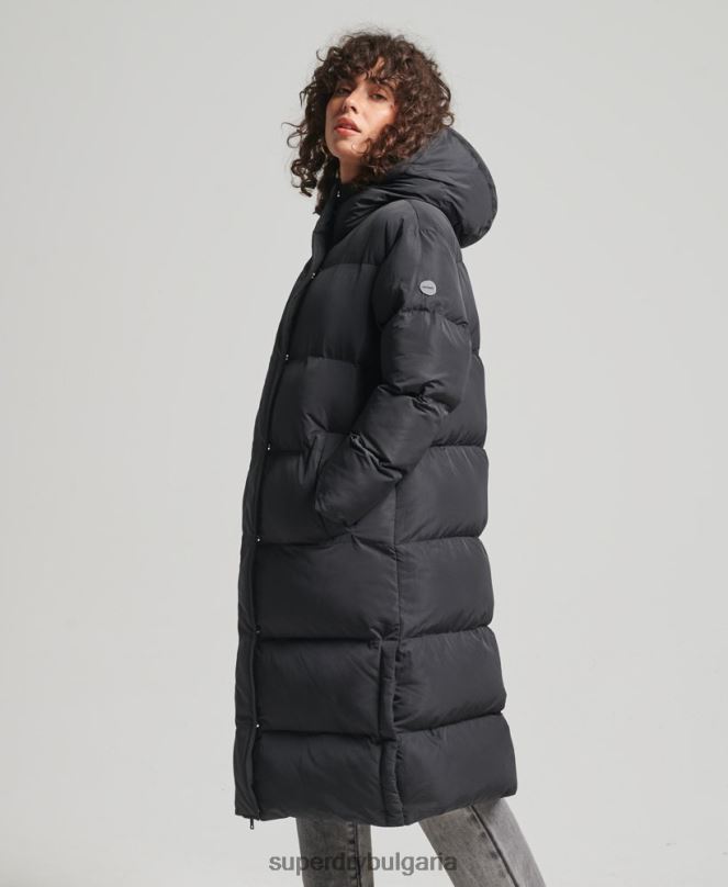 Superdry облекло N00H3706 черен Жени дълга завивка