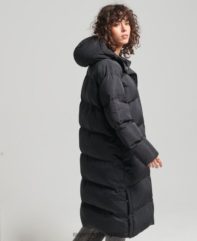 Superdry облекло N00H3706 черен Жени дълга завивка