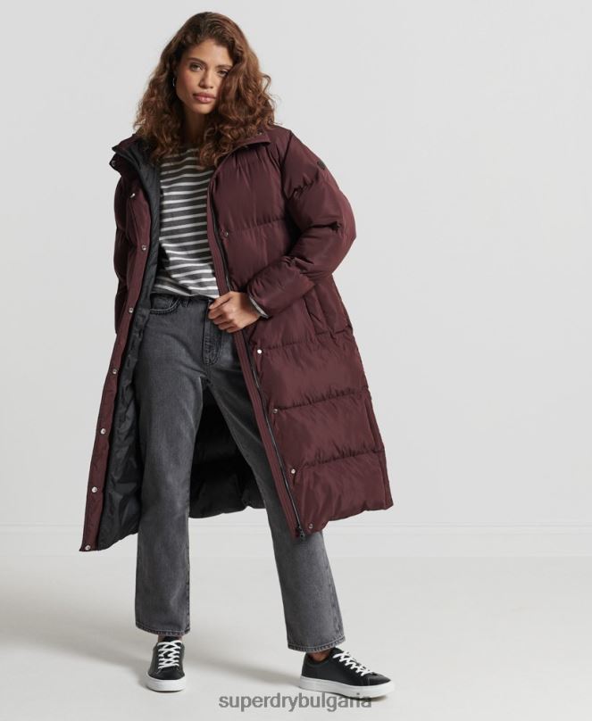 Superdry облекло N00H3707 червен Жени дълга завивка