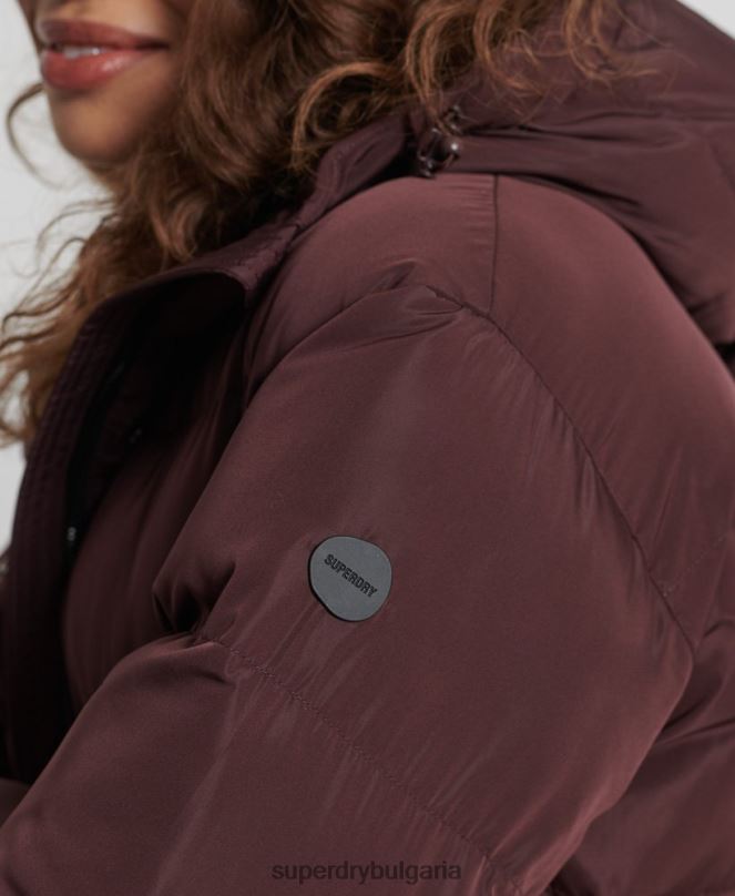 Superdry облекло N00H3707 червен Жени дълга завивка