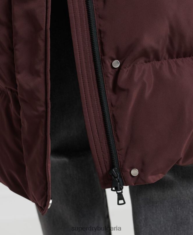 Superdry облекло N00H3707 червен Жени дълга завивка