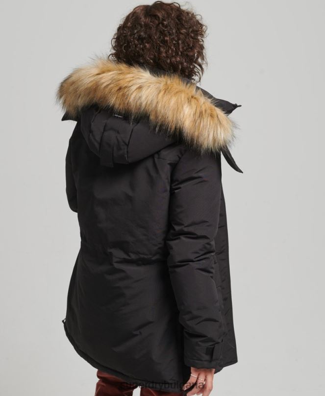 Superdry облекло N00H3740 черен Жени палто парка xpd everest