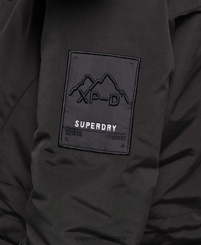 Superdry облекло N00H3740 черен Жени палто парка xpd everest