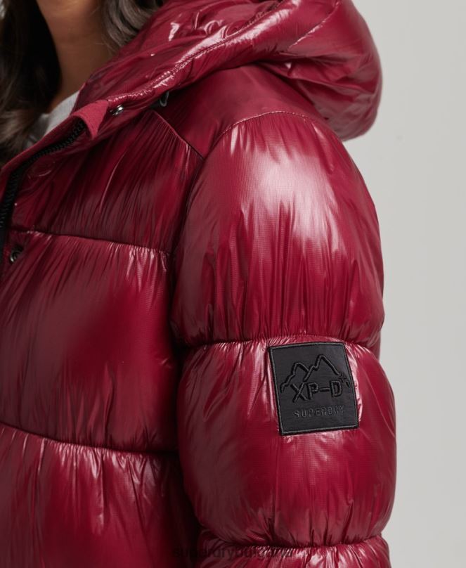 Superdry облекло N00H3747 розово Жени xpd спортно пухено палто с парагади