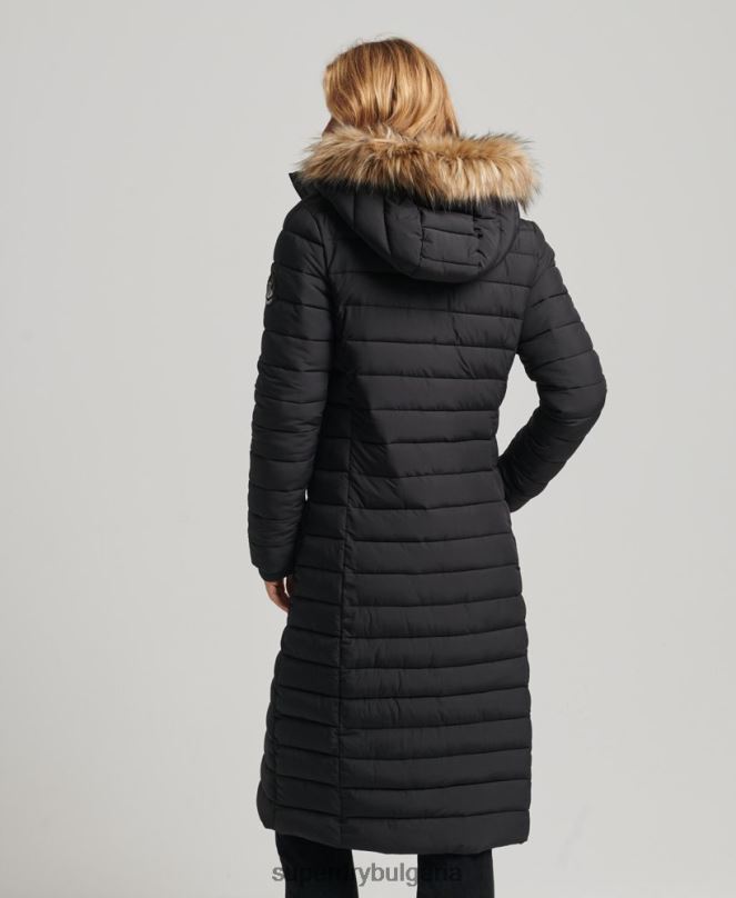 Superdry облекло N00H3777 черен Жени палто fuji супер парагади