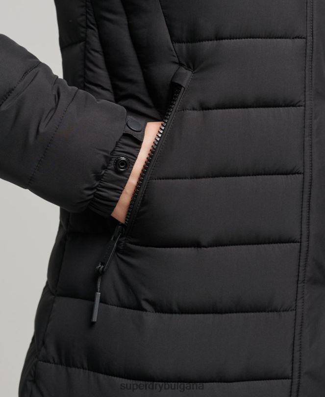 Superdry облекло N00H3777 черен Жени палто fuji супер парагади