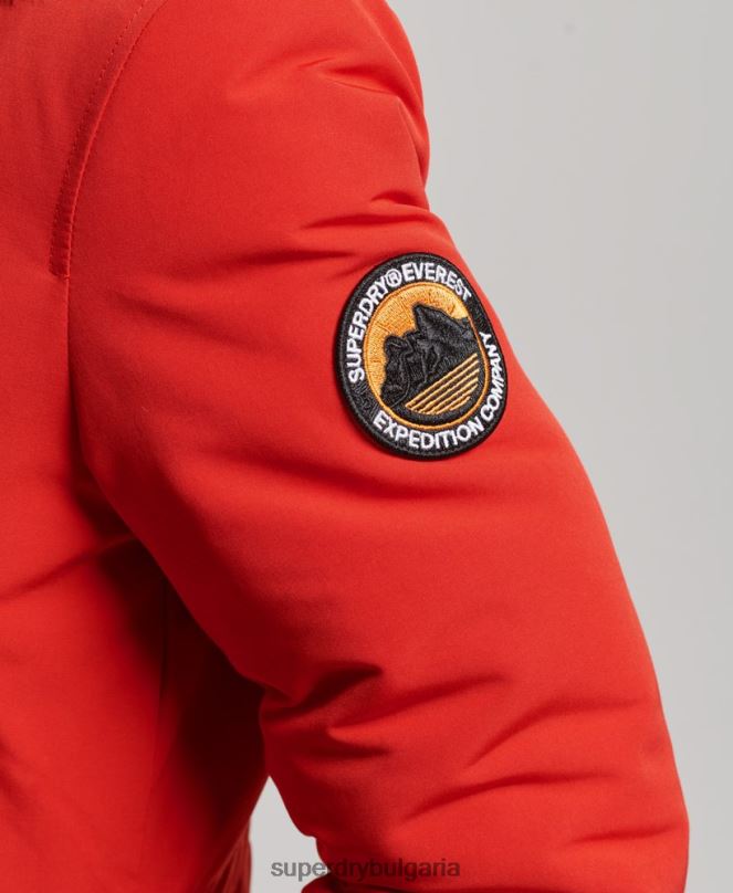 Superdry облекло N00H3808 червен Жени палто парка everest