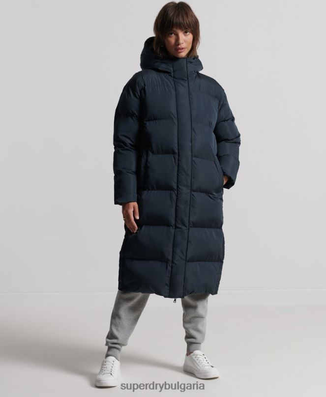 Superdry облекло N00H3827 военноморски флот Жени дълга завивка