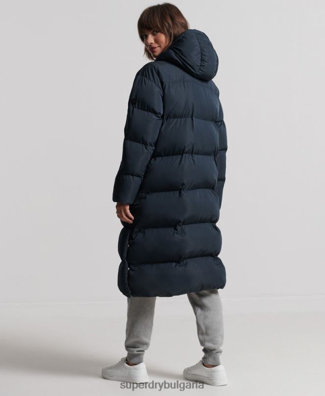 Superdry облекло N00H3827 военноморски флот Жени дълга завивка