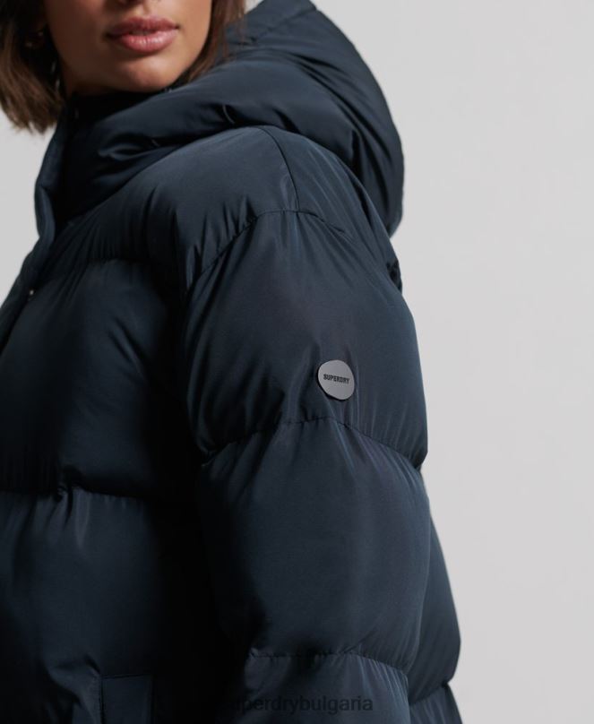 Superdry облекло N00H3827 военноморски флот Жени дълга завивка