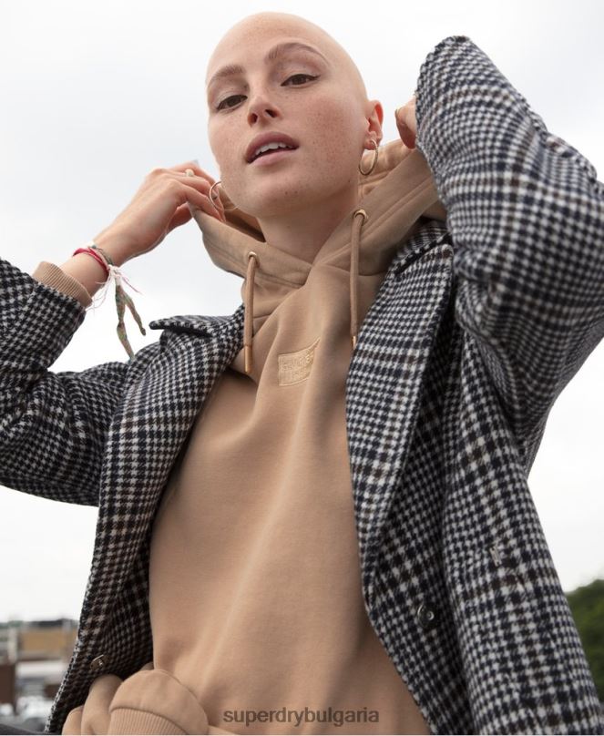 Superdry облекло N00H3858 черен Жени кобен вълнено палто