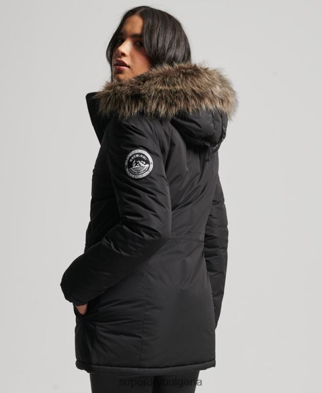 Superdry облекло N00H5415 черен Жени палто парка ashley everest