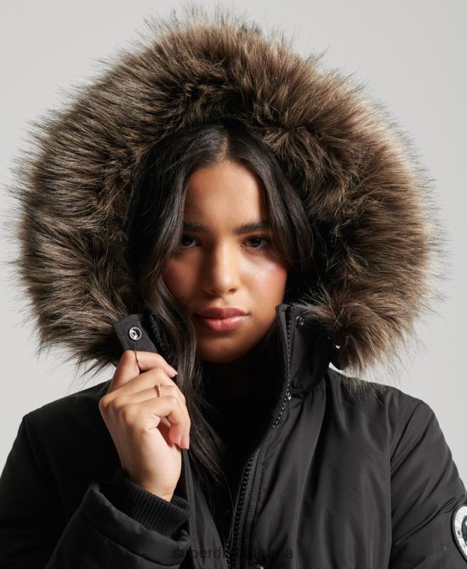 Superdry облекло N00H5415 черен Жени палто парка ashley everest