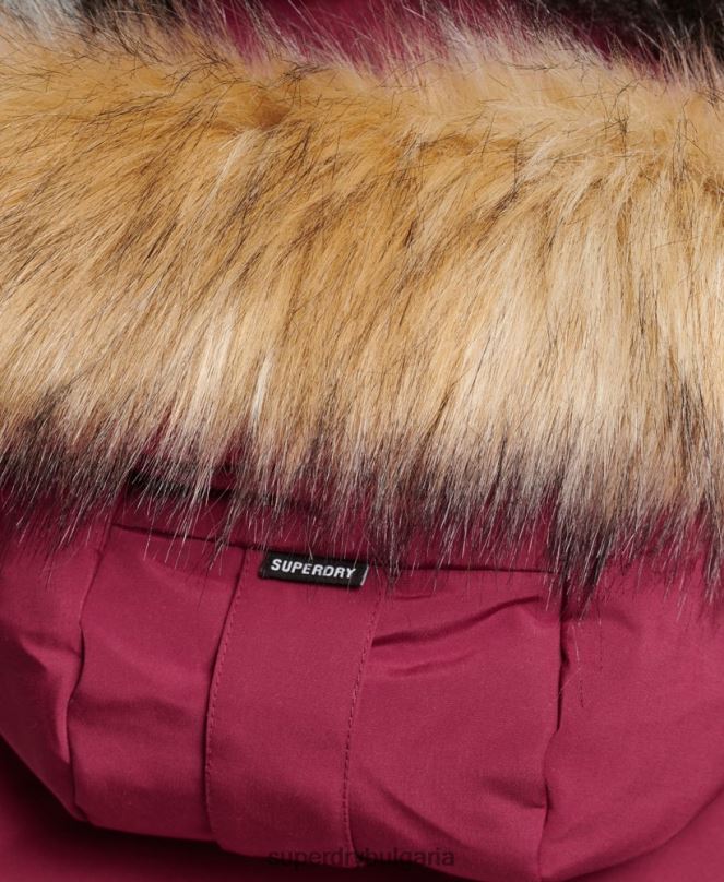 Superdry облекло N00H5445 розово Жени палто парка xpd everest