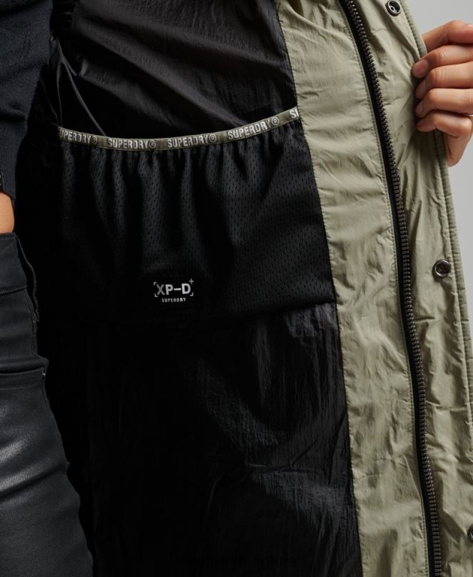 Superdry облекло N00H5451 каки Жени пашкул парагада пухено палто