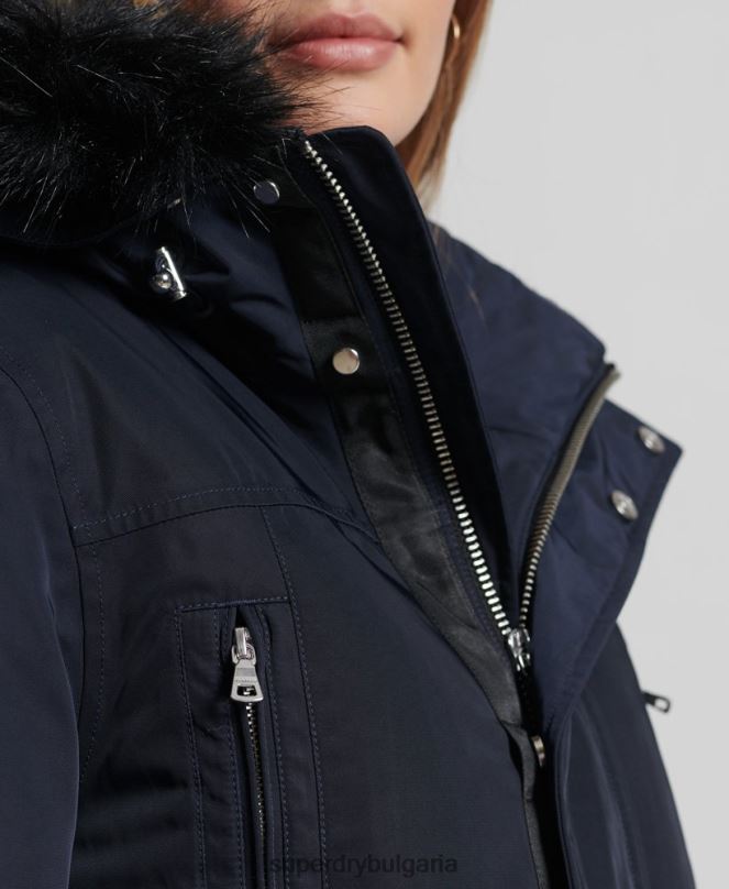 Superdry облекло N00H5458 военноморски флот Жени палто everest down parka