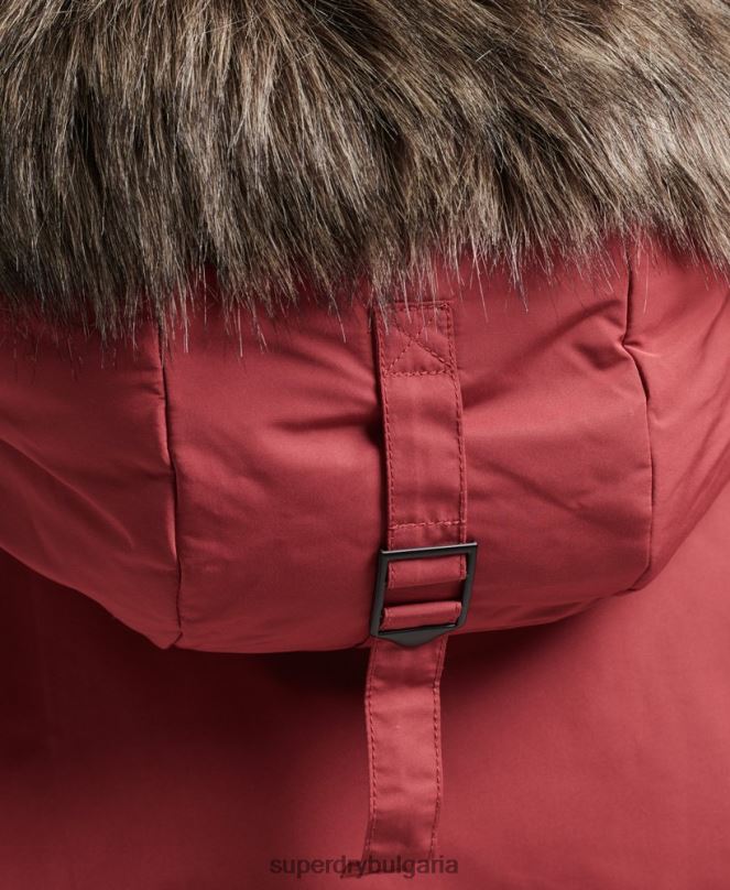 Superdry облекло N00H5466 червен Жени палто парка ashley everest