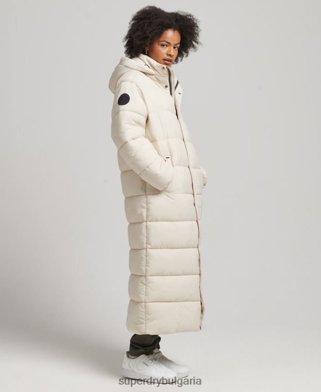 Superdry облекло N00H5470 сметана Жени пашкул парагада пухено палто
