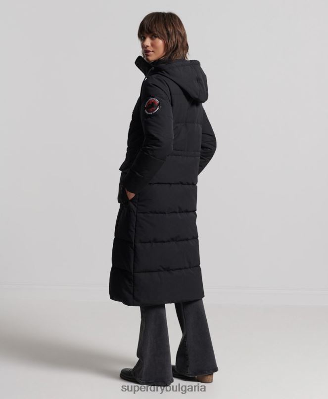Superdry облекло N00H5512 черен Жени палто everest с парагади