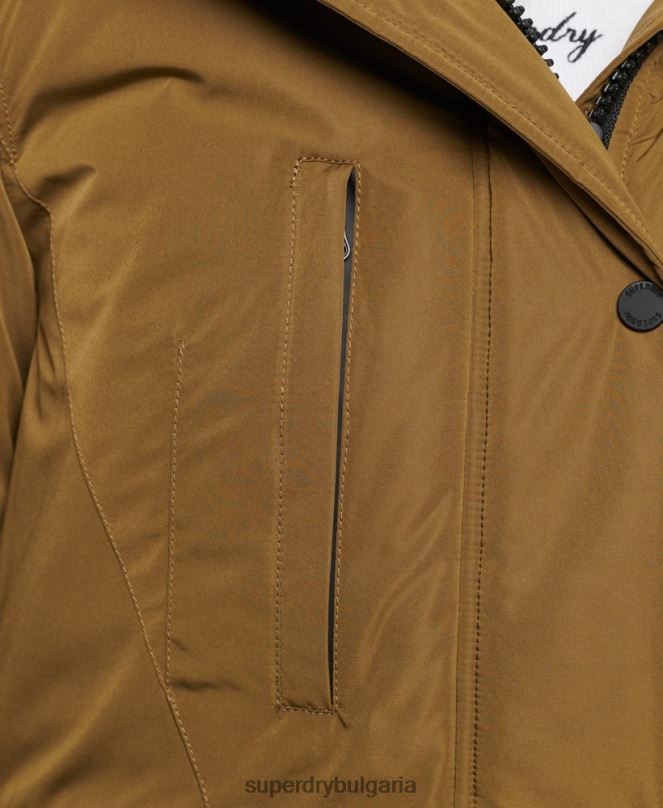Superdry облекло N00H5516 зелено Жени палто парка ashley everest