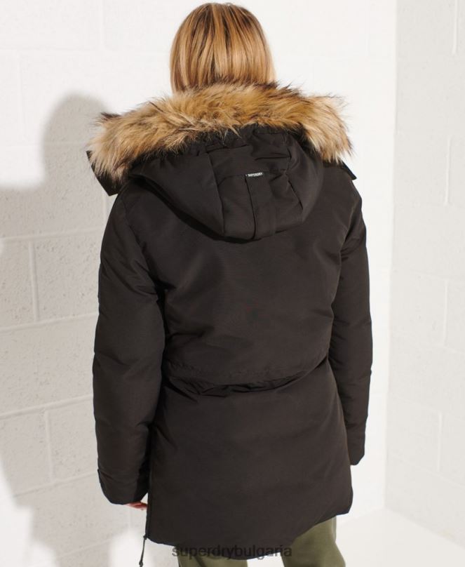 Superdry облекло N00H5537 черен Жени код еверест парка палто