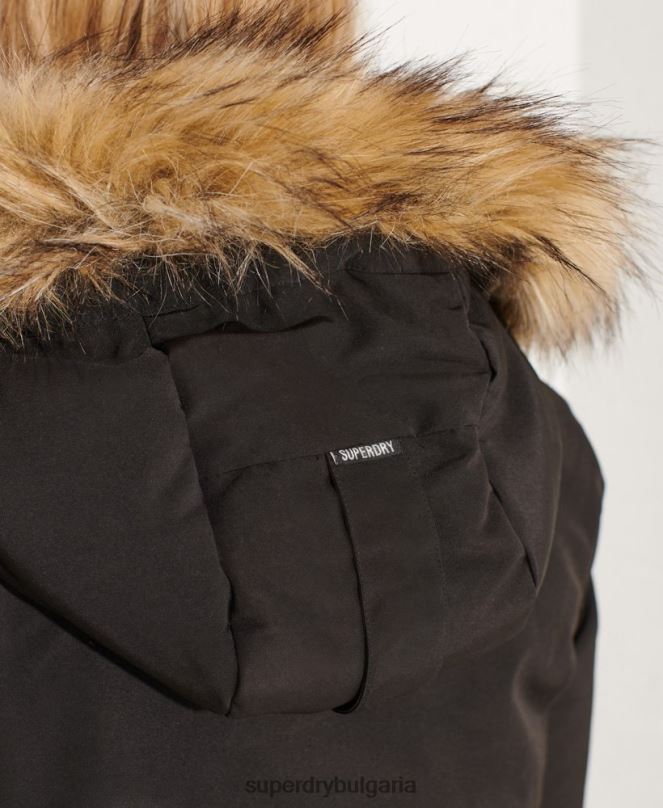 Superdry облекло N00H5537 черен Жени код еверест парка палто