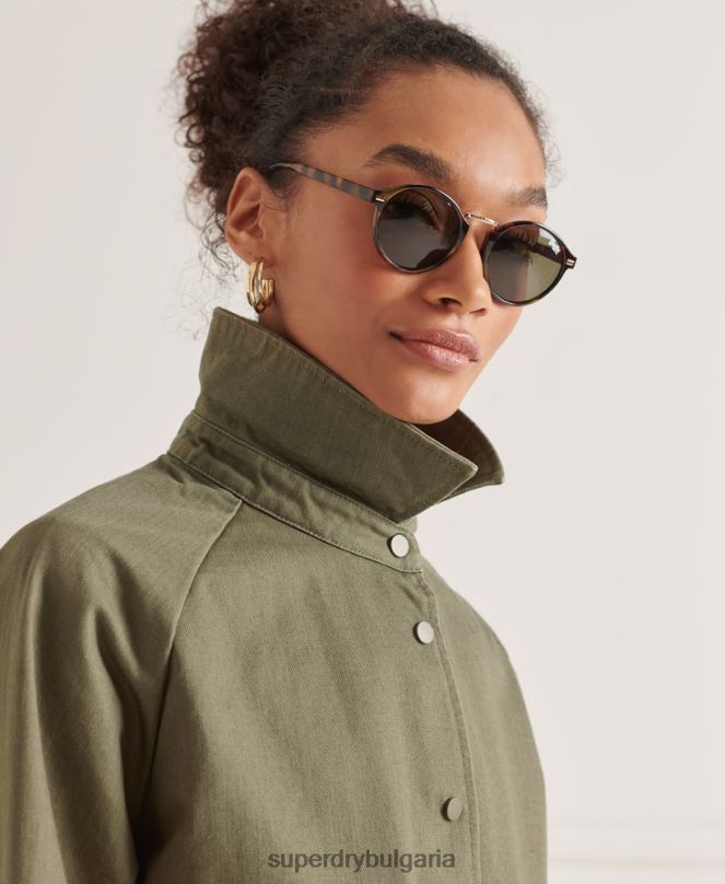 Superdry облекло N00H5539 зелено Жени палто за работа