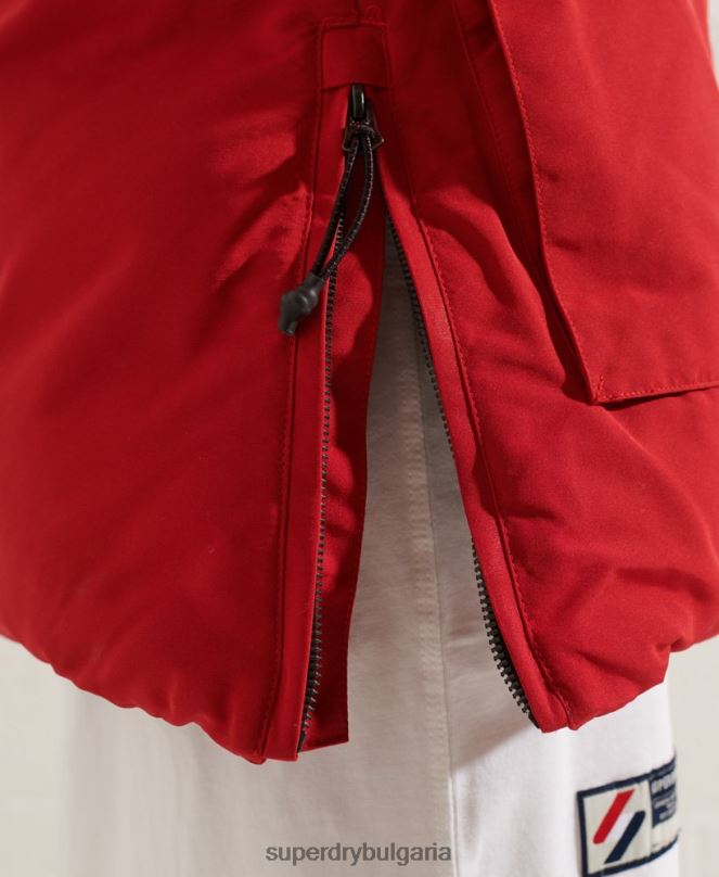 Superdry облекло N00H5589 червен Жени код еверест парка палто