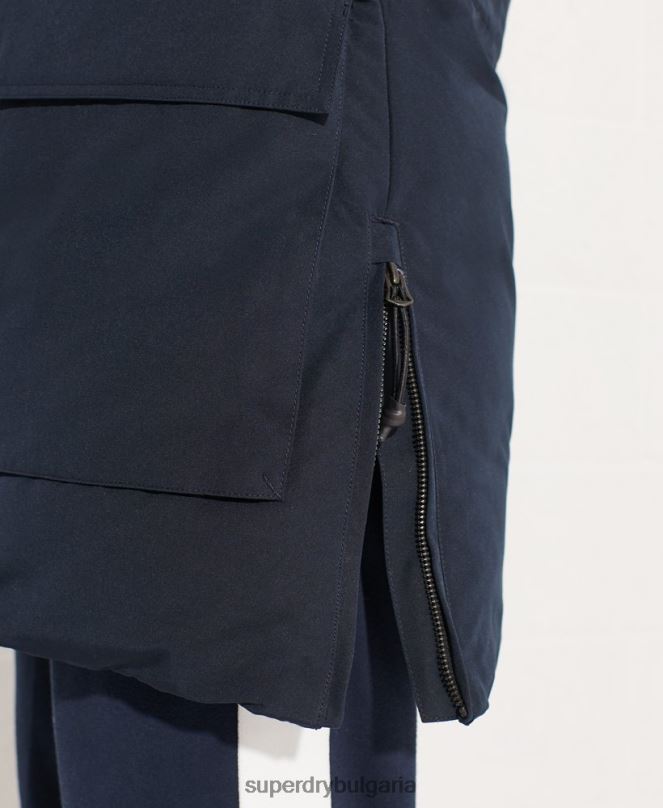 Superdry облекло N00H5590 военноморски флот Жени код еверест парка палто