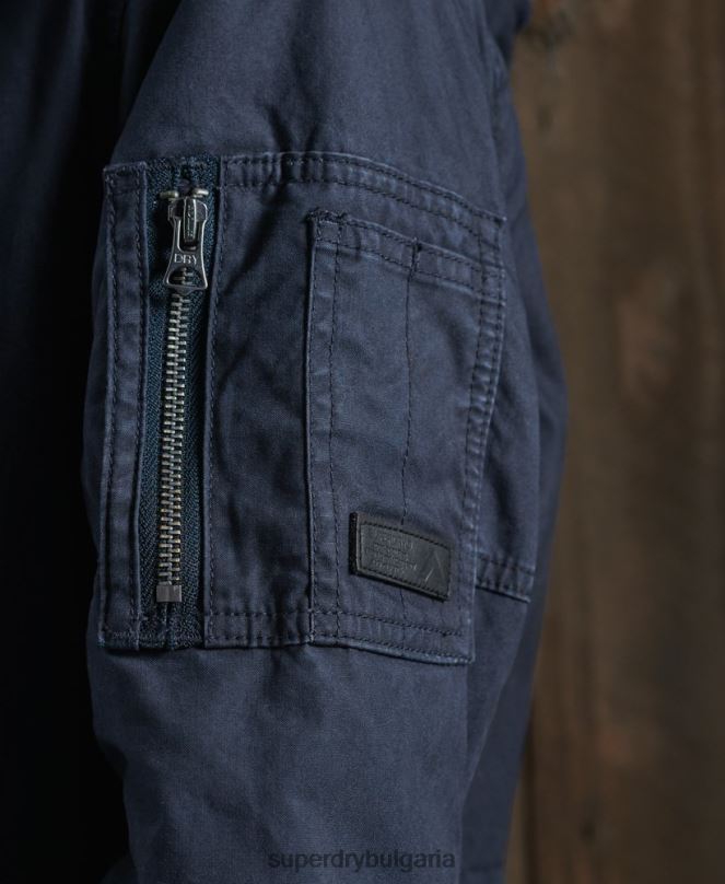 Superdry облекло N00H5624 военноморски флот Жени поле палто парка