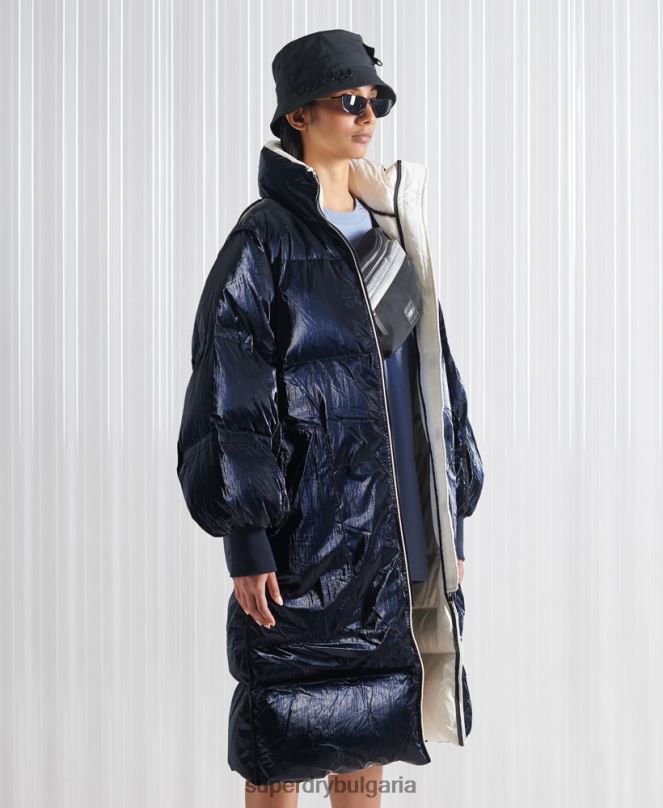 Superdry облекло N00H5627 сметана Жени ограничено издание sdx обръщащо пухено палто