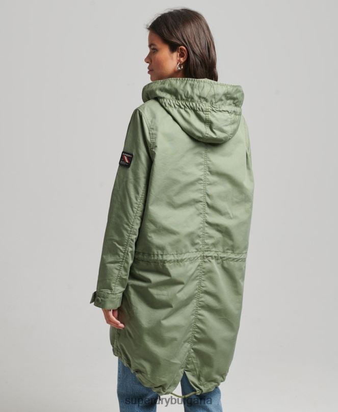 Superdry облекло N00H5663 каки Жени поле палто парка