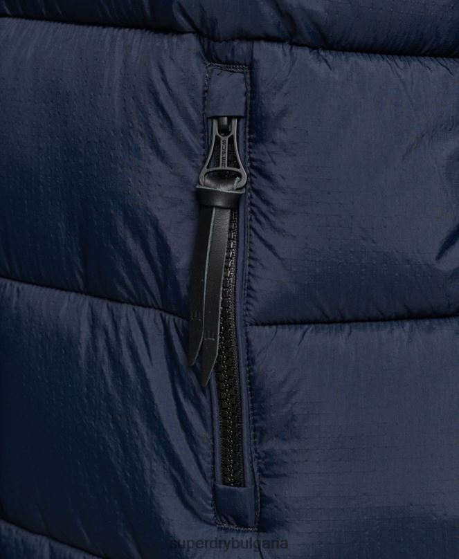 Superdry облекло N00H5669 военноморски флот Жени междинно палто с качулка
