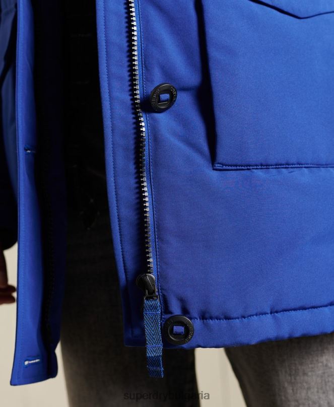 Superdry облекло N00H5701 син Жени палто парка everest