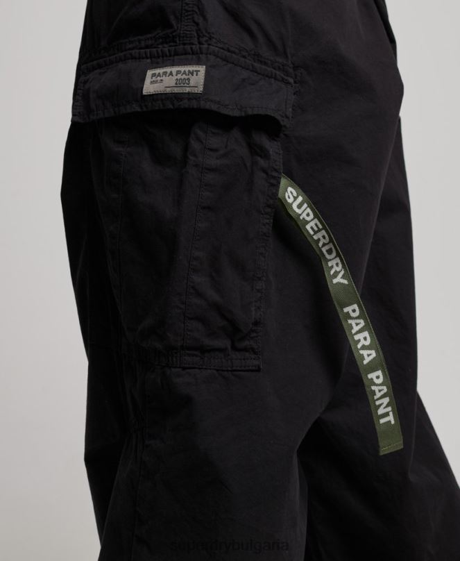 Superdry облекло N00H2013 черен Жени широки парашутни панталони