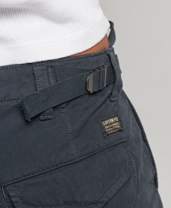 Superdry облекло N00H2273 военноморски флот Жени ретро карго панталони с ниска талия