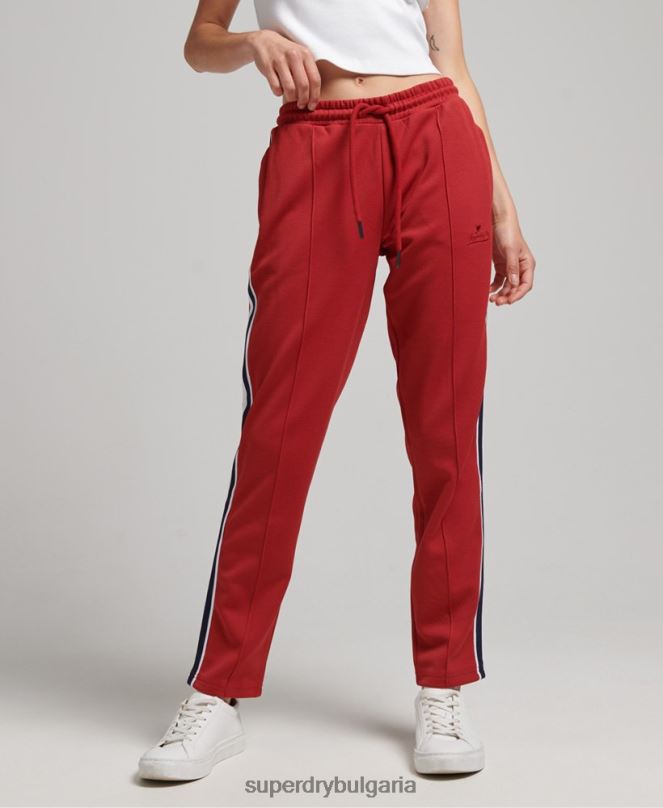 Superdry облекло N00H2579 червен Жени панталони с трико