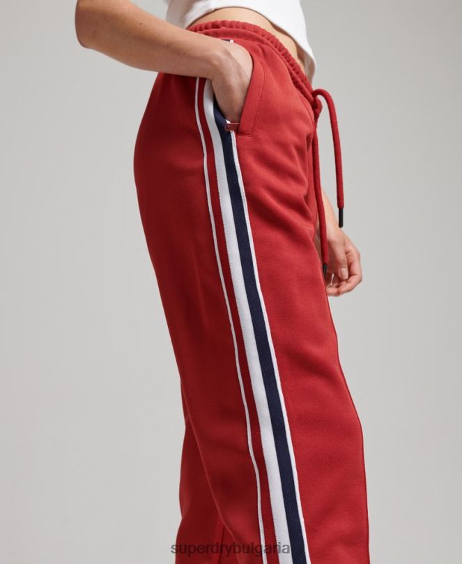Superdry облекло N00H2579 червен Жени панталони с трико