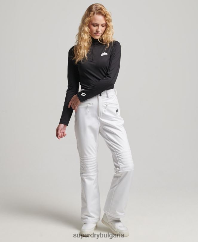 Superdry облекло N00H2593 бяло Жени ски софтшел слим панталон