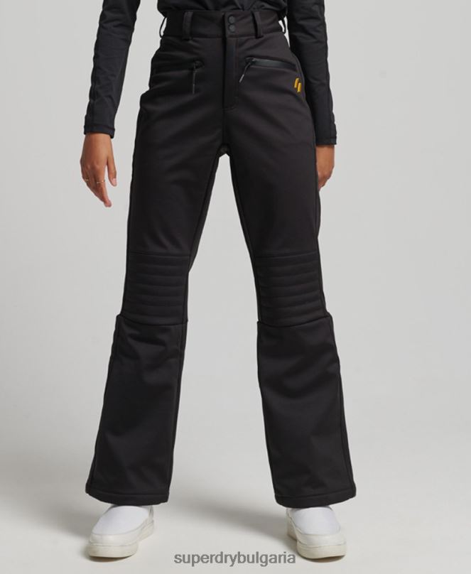 Superdry облекло N00H2601 черен Жени ски софтшел слим панталон
