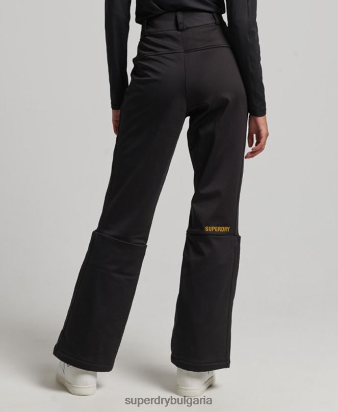 Superdry облекло N00H2601 черен Жени ски софтшел слим панталон