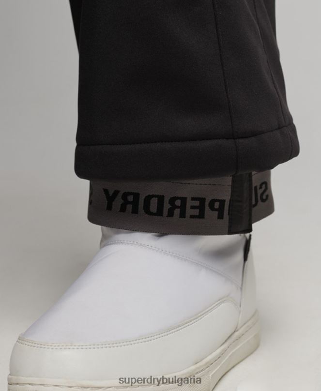 Superdry облекло N00H2601 черен Жени ски софтшел слим панталон