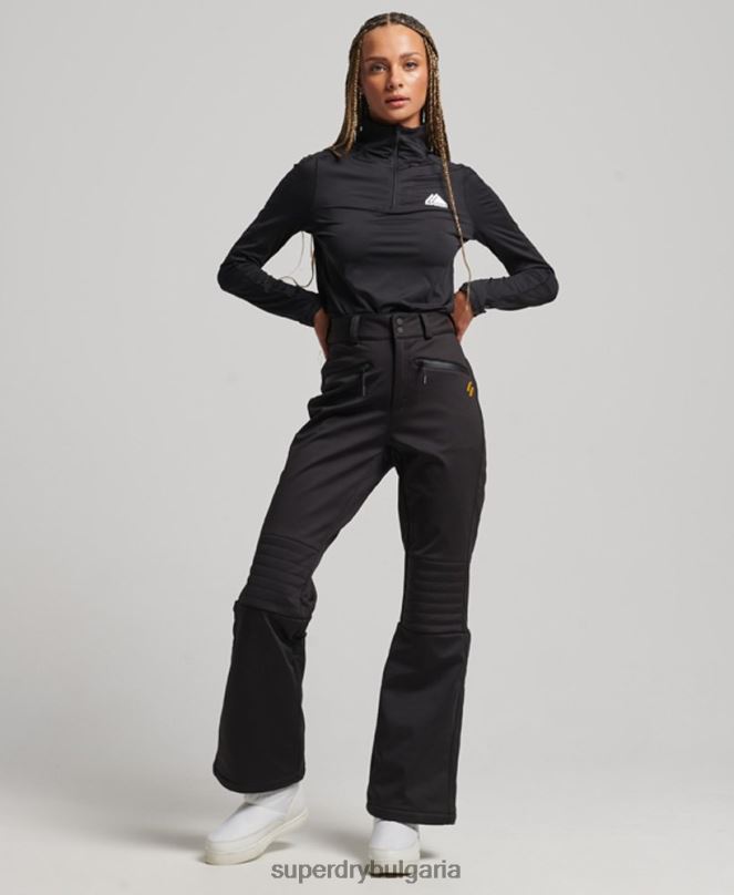 Superdry облекло N00H2601 черен Жени ски софтшел слим панталон