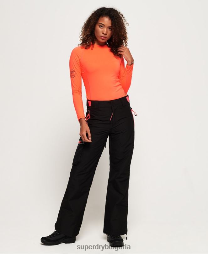 Superdry облекло N00H2610 черен Жени снежни панталони