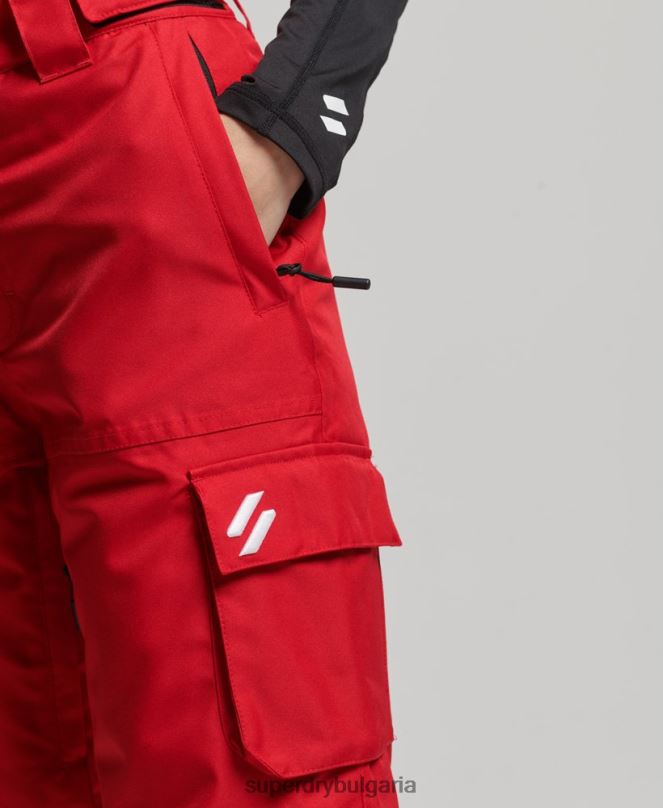 Superdry облекло N00H6548 червен Жени спасителни панталони